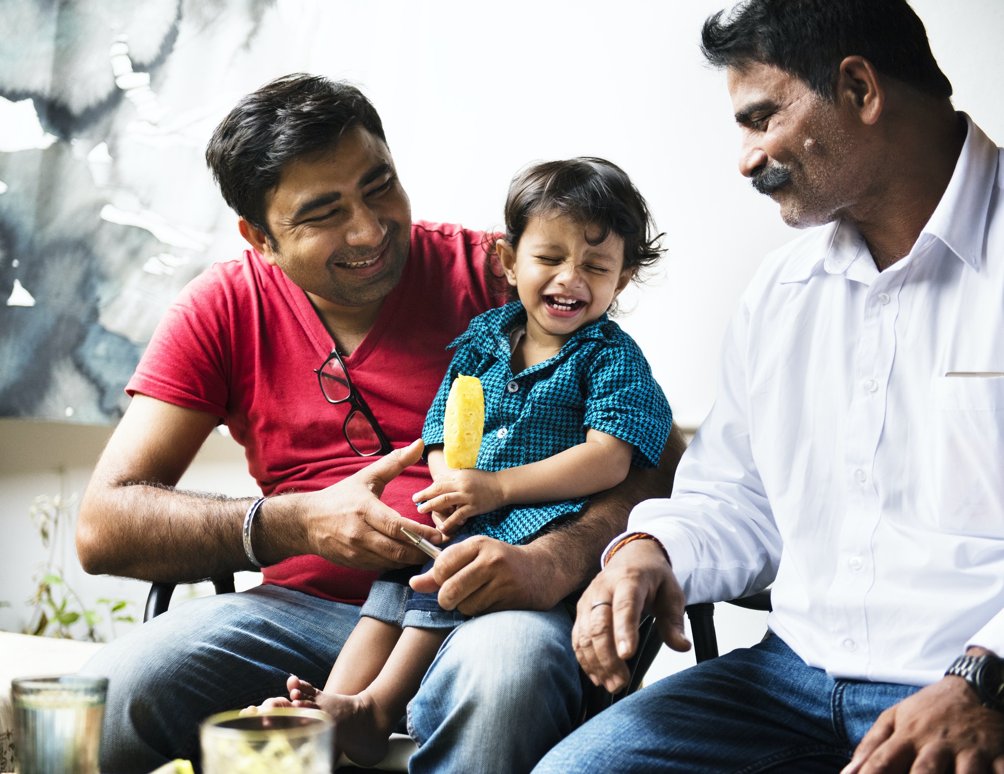 A happy Indian family